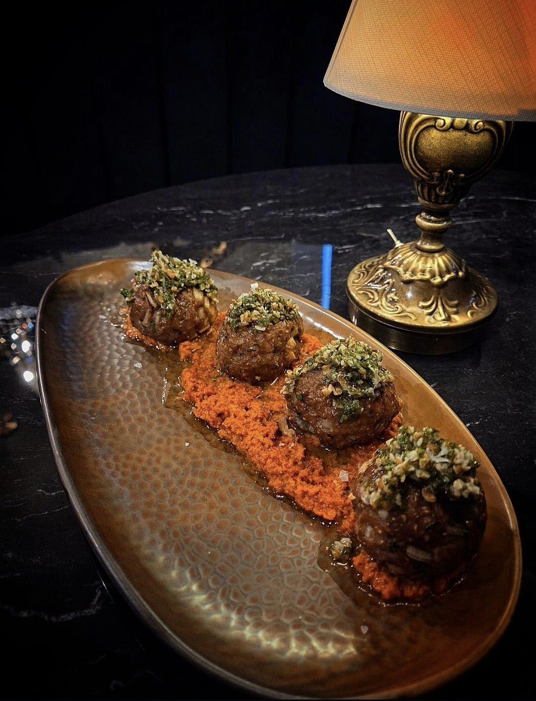 House-made meatballs with artisan presentation